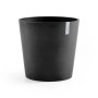 Ecopots Pflanztopf Amsterdam, dunkelgrau, 50 cm. Zeitloser Blumentopf für Innen- und Außenbereich.