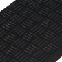 Schwarze vidaXL Stufenmatte aus Gummi, 25x75 cm, rutschfest.