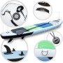 Aufblasbares X4-Life Stand Up Paddle Board mit Paddel und Zubehör.