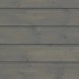 Holzverkleidung mit Bondex Sauna Finish Grau behandelt.