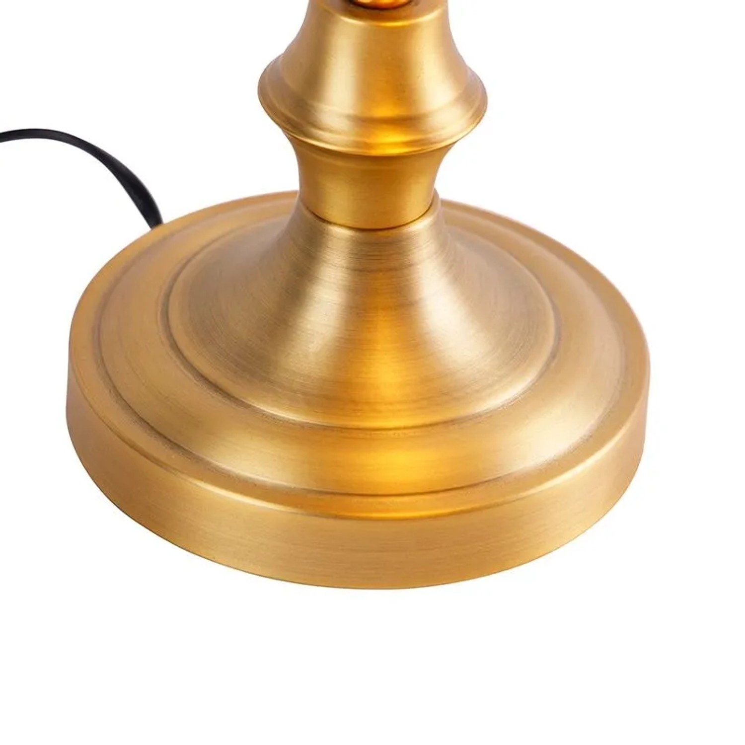 QAZQA Klassische Notarlampe Bronze mit Braunglas Banker_7