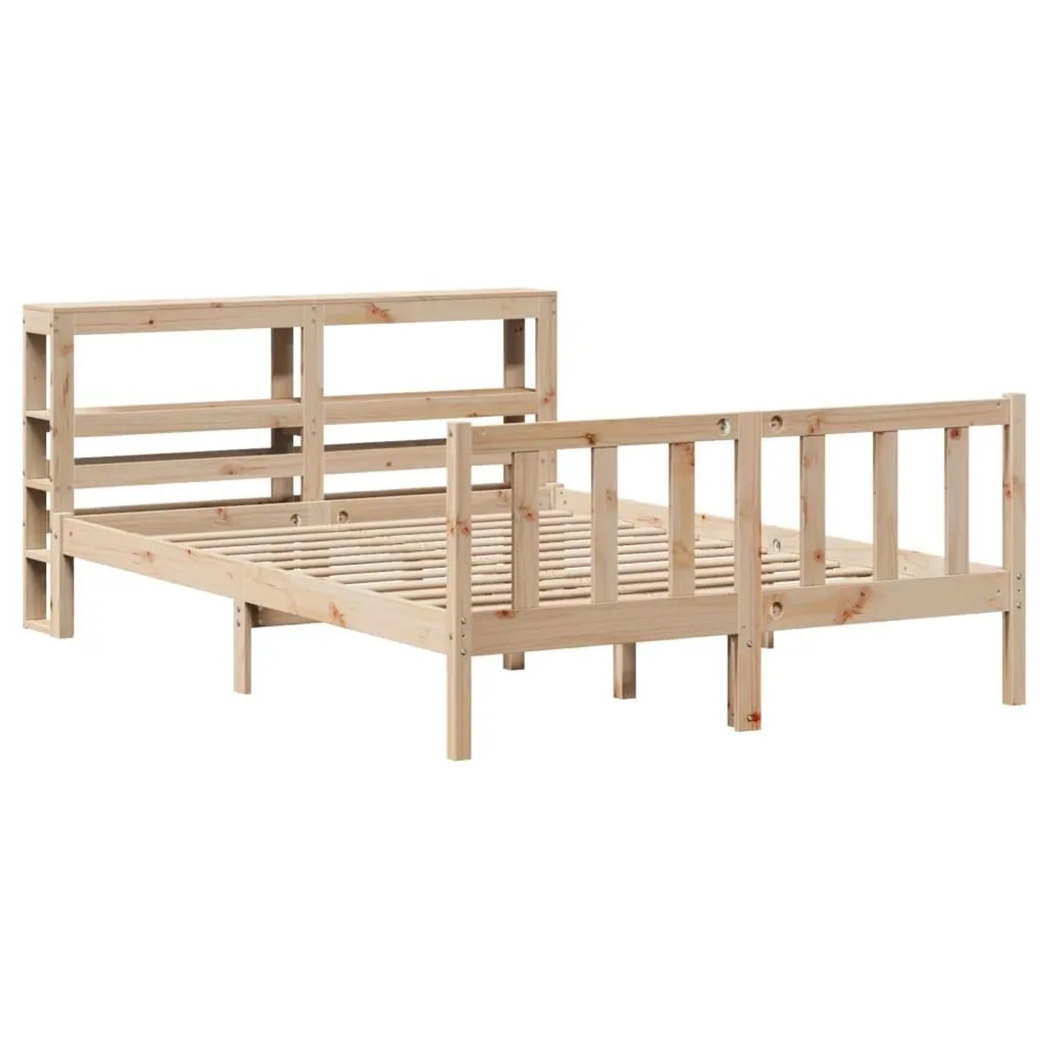 vidaXL Massivholzbett ohne Matratze 140x190 cm Kiefernholz 3305753 günstig online kaufen