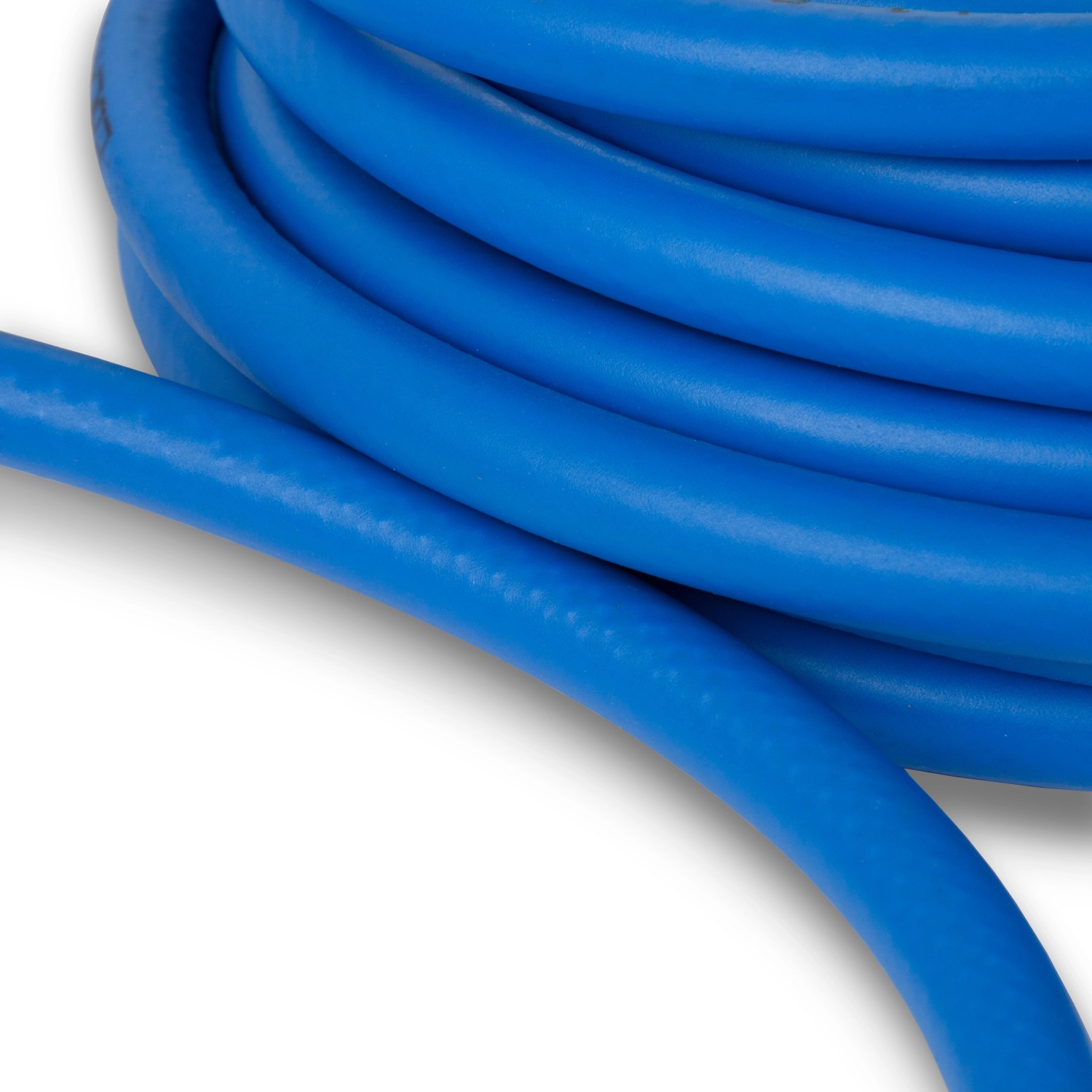 Blauer EBERTH Druckluftschlauch, 5m lang, für Kompressoren und Druckluftwerkzeuge.