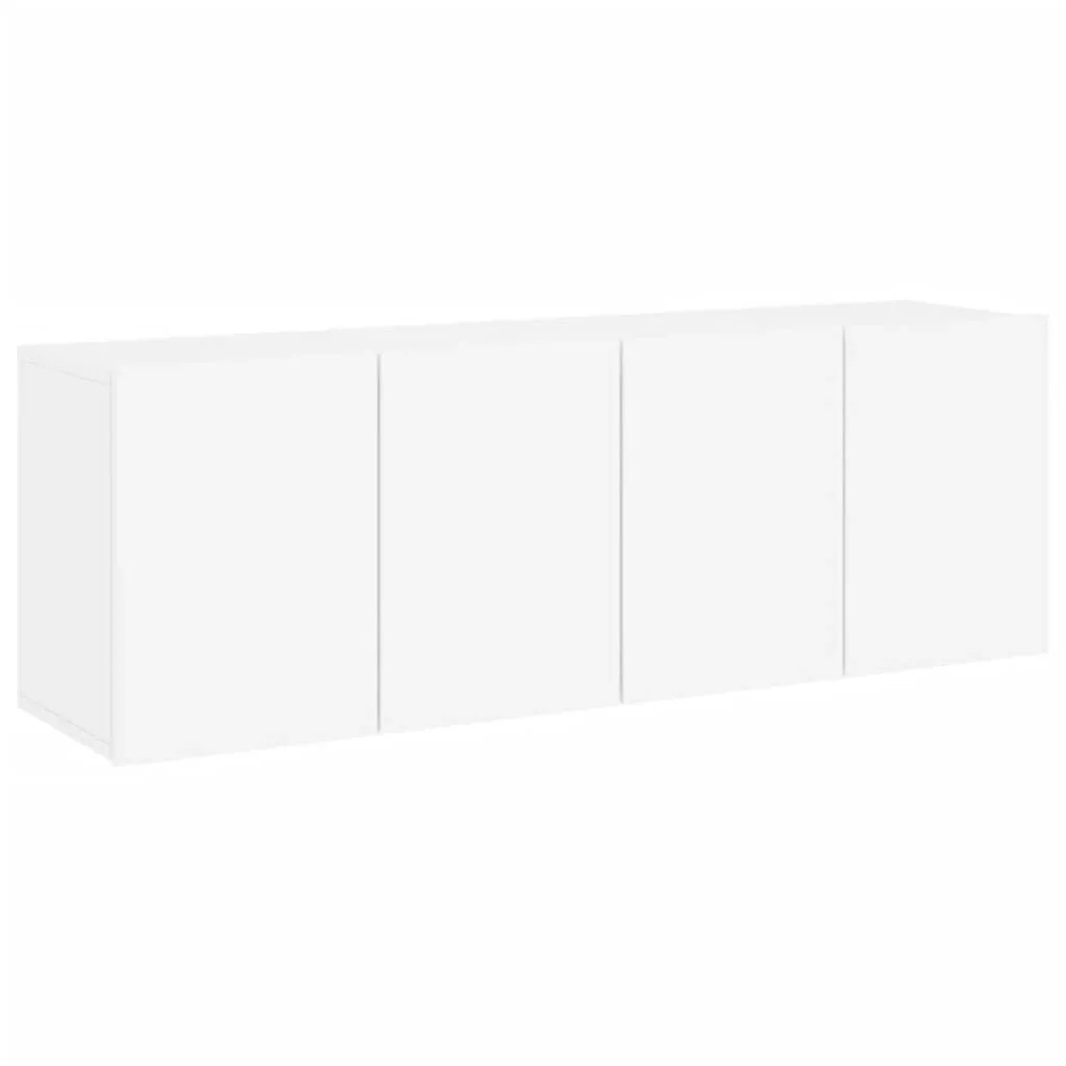 vidaXL TV-Wandschränke 2 Stk Weiß 60x30x41 cm 836939