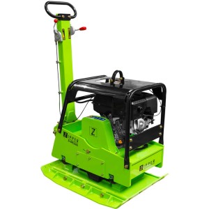 Grüne Zipper ZI-RPE330G Rüttelplatte für den Garten- und Landschaftsbau.