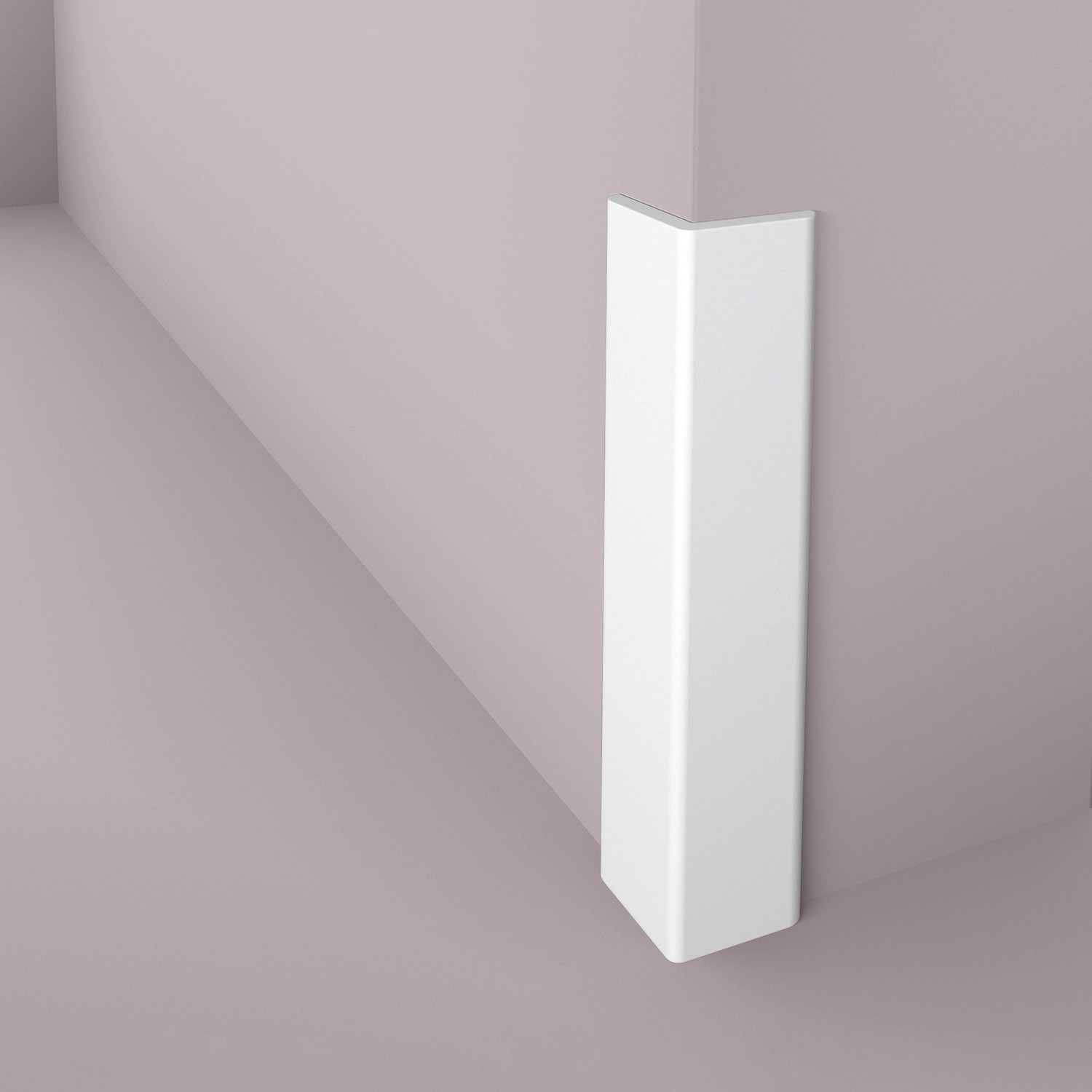 NOEL & MARQUET NMC WE1 WALLSTYL Kantenschutz-Profil Zierleiste Stuckleiste 2 m 200 cm x 3 cm x 3 cm Weiß