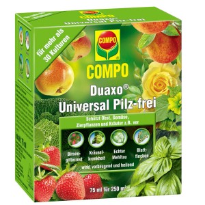 Compo Fungizid Duaxo Universal Pilz-Frei 75ml: Pflanzenschutzmittel gegen Pilzbefall an Obst, Gemüse und Rosen.