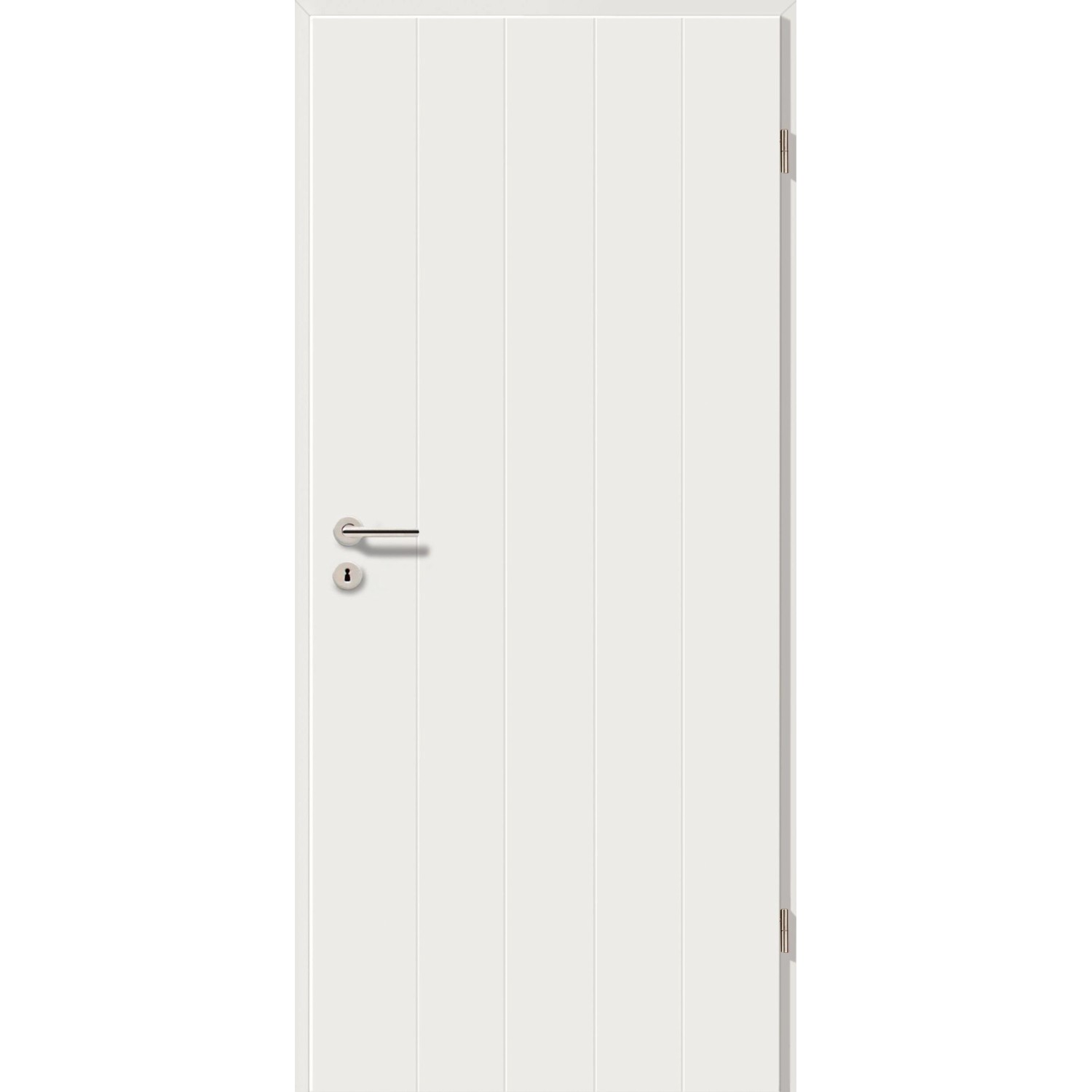GetaDoor Zimmertür Catro Line Soft Typ 7504 Weiß 198,5 cm x 86 cm DIN R