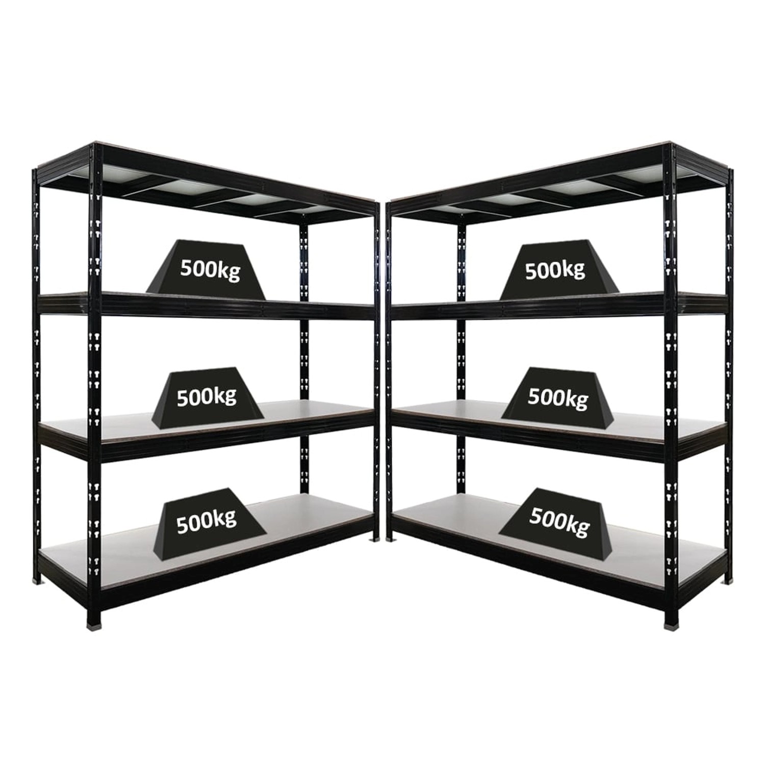 PROREGAL Mega Deal 2x Profi Schwerlastregal Rhino HxBxT 200x200x60cm 4 Mela günstig online kaufen