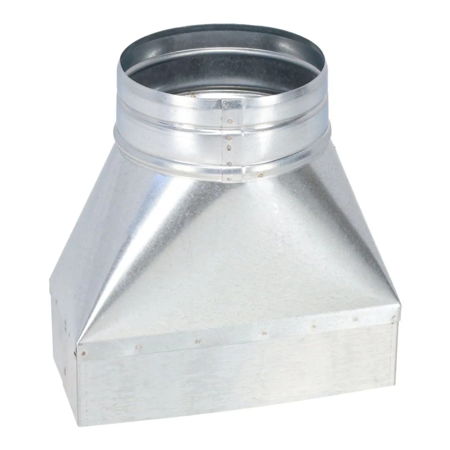 Subtiel Flachkanal Adapter 200 x 90 mm Auf Ø 125 mm Symmetrisch