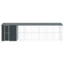 vidaXL Vogelkäfig Anthrazit 860 x 208 x 247 cm Verzinkter Stahl 3325155_6