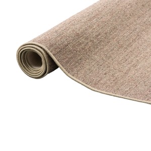 Gerollter Snapstyle Sisal Teppich in Kies-Optik, klassisch und natürlich, 200x300 cm.