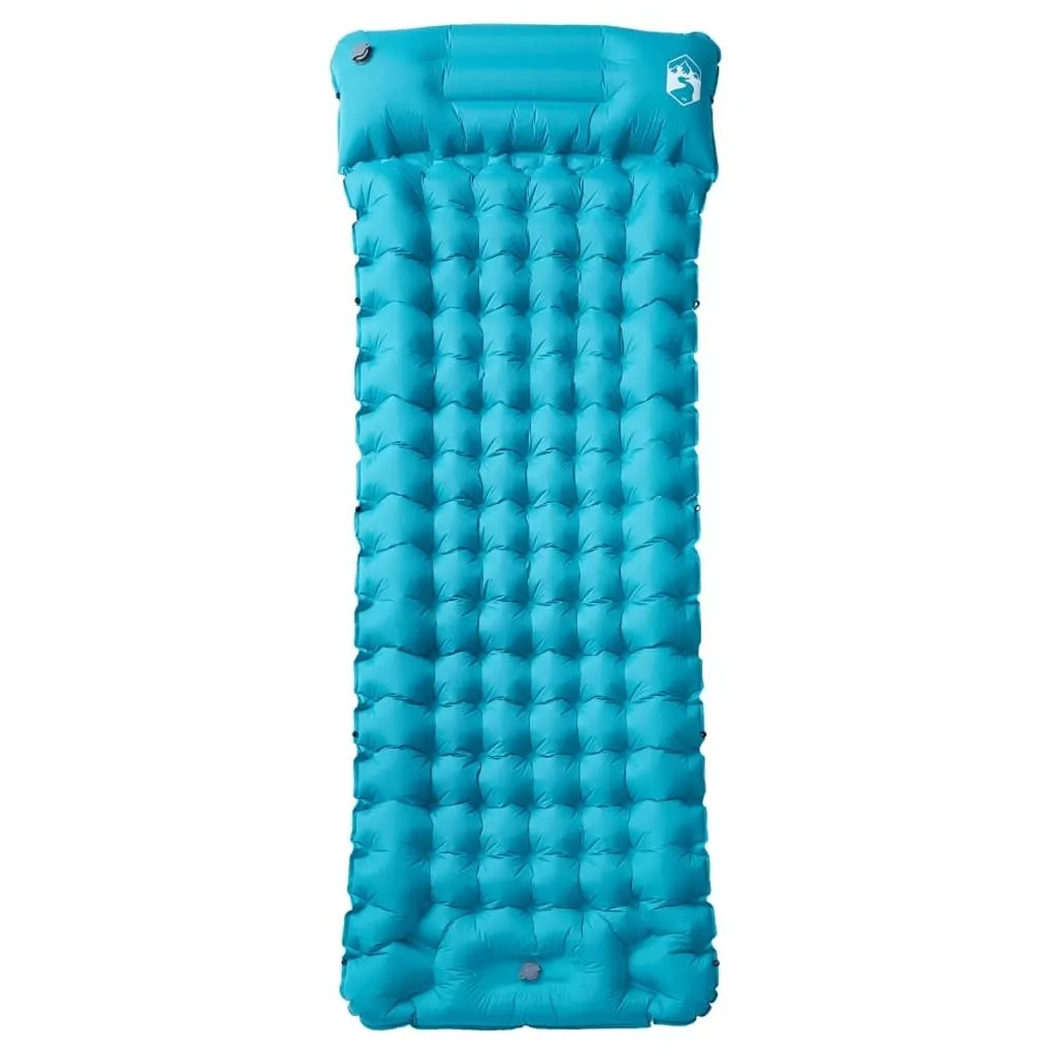 vidaXL Selbstaufblasende Isomatte mit Kissen Blau 4007096_2