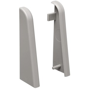 Living by Haro Endkappen Grau für Sockelleisten, 58x19 mm, 2er-Pack.