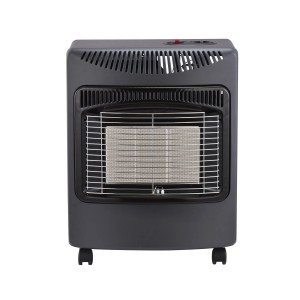 Sannover Infrarot Gasheizofen Daris 4200 W, grau, mit Rollen und Keramikbrenner.