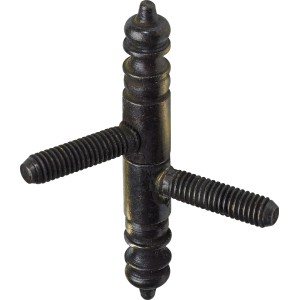 Hettich Einbohrband, brüniert, für gefalzte Möbeltüren. Möbelbeschläge für rechts und links.