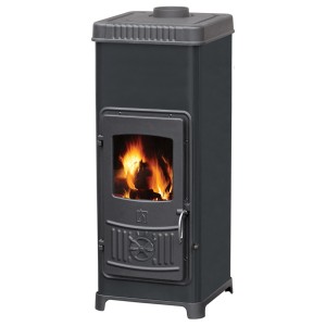 Plamen Kaminofen Dora 10N Schwarz mit Herdplatte und 7,2 kW