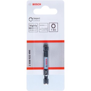 Bosch Impact Control Schrauberbit T40, 50mm, geeignet für Schlagschrauber.