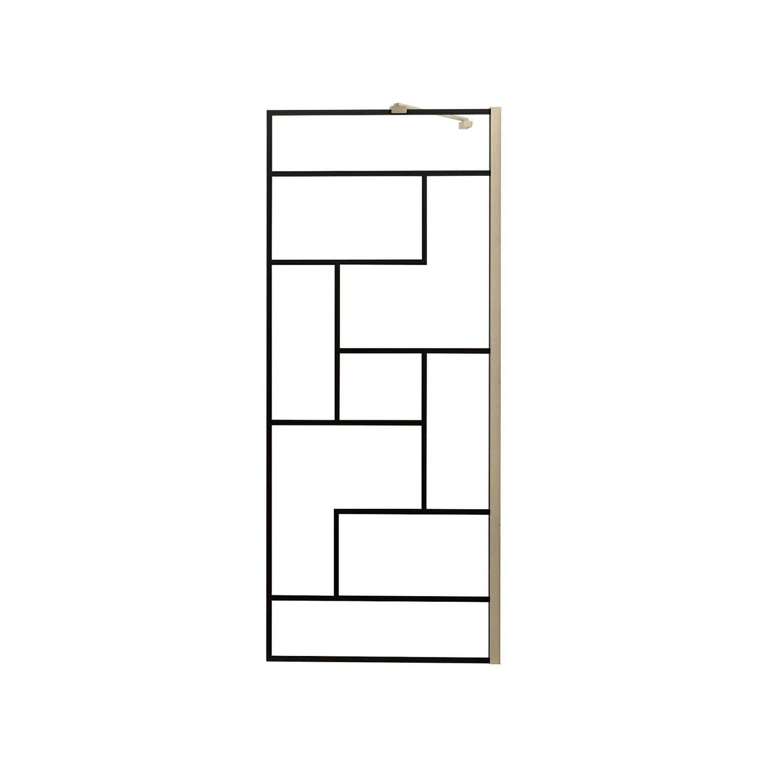 AICA Walk in Duschwand B.120xH.200cm mit Stabilisierungsstange 45cm Nano Gl günstig online kaufen