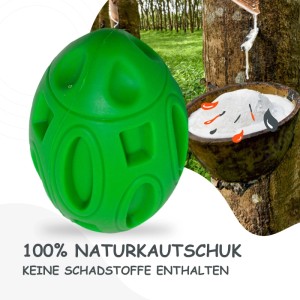 Grüner Petsation Kauspielzeug Ball für Hunde, robust und interaktiv.