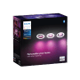 Verpackung der Philips Hue Centura Einbauspots, 3er-Pack, mit farbiger Beleuchtung.