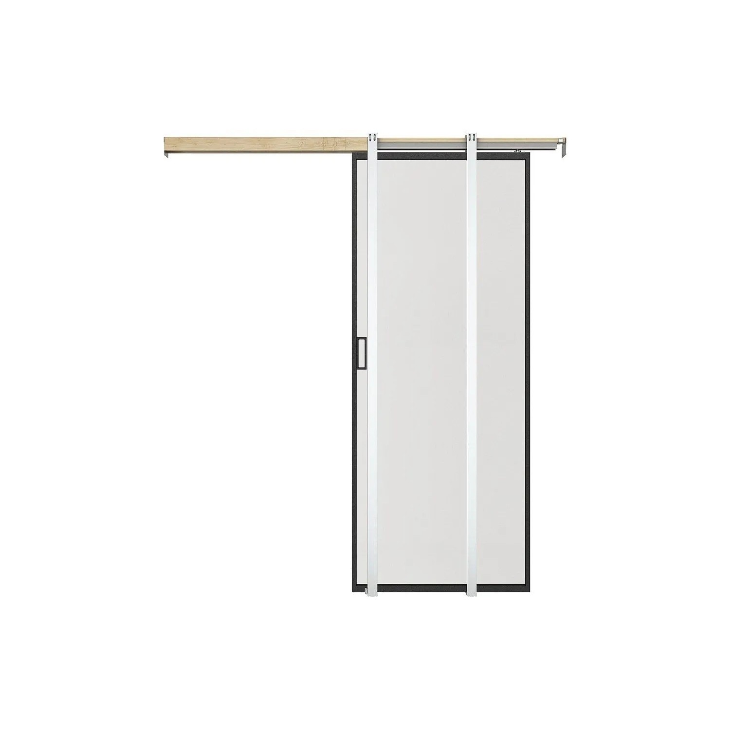 Vente-unique Schiebetür Linci Schwarz 63 cm