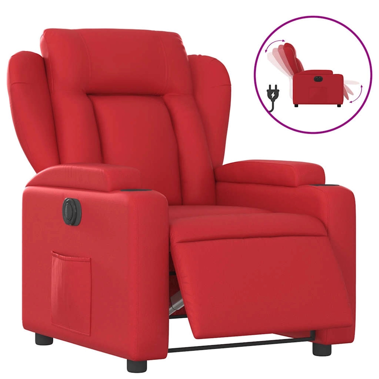 vidaXL Relaxsessel Elektrisch Rot Kunstleder 3204535 günstig online kaufen