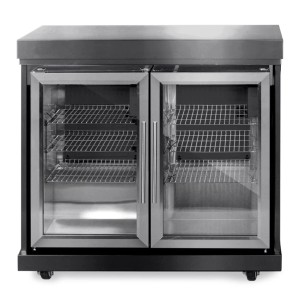 MyOutdoorKitchen Kühlschrank mit zwei Türen, Black Collection, für Outdoorküchen.