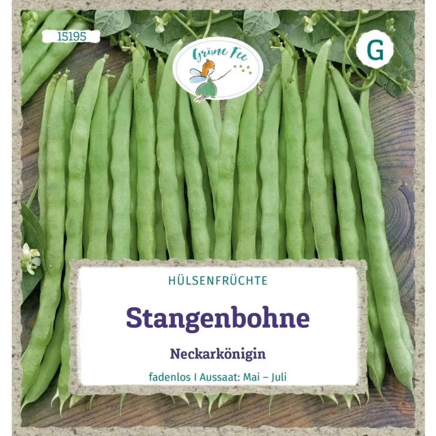 Grüne Fee Stangenbohne Neckarkönigin Saatgut