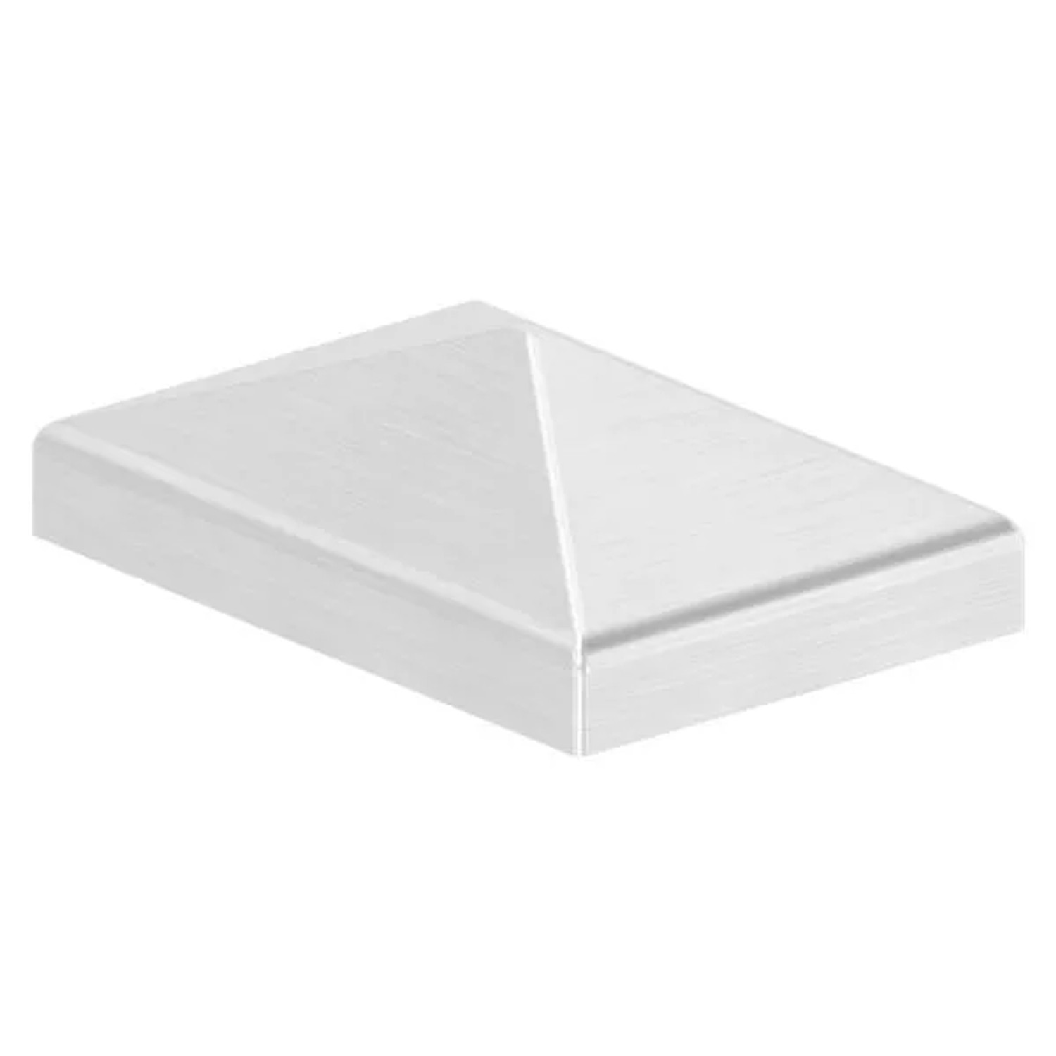 FeNau Pfostenkappe Edelstahl Für Vierkantrohr 60x40 mm Oberfläche Geschliffen V2A