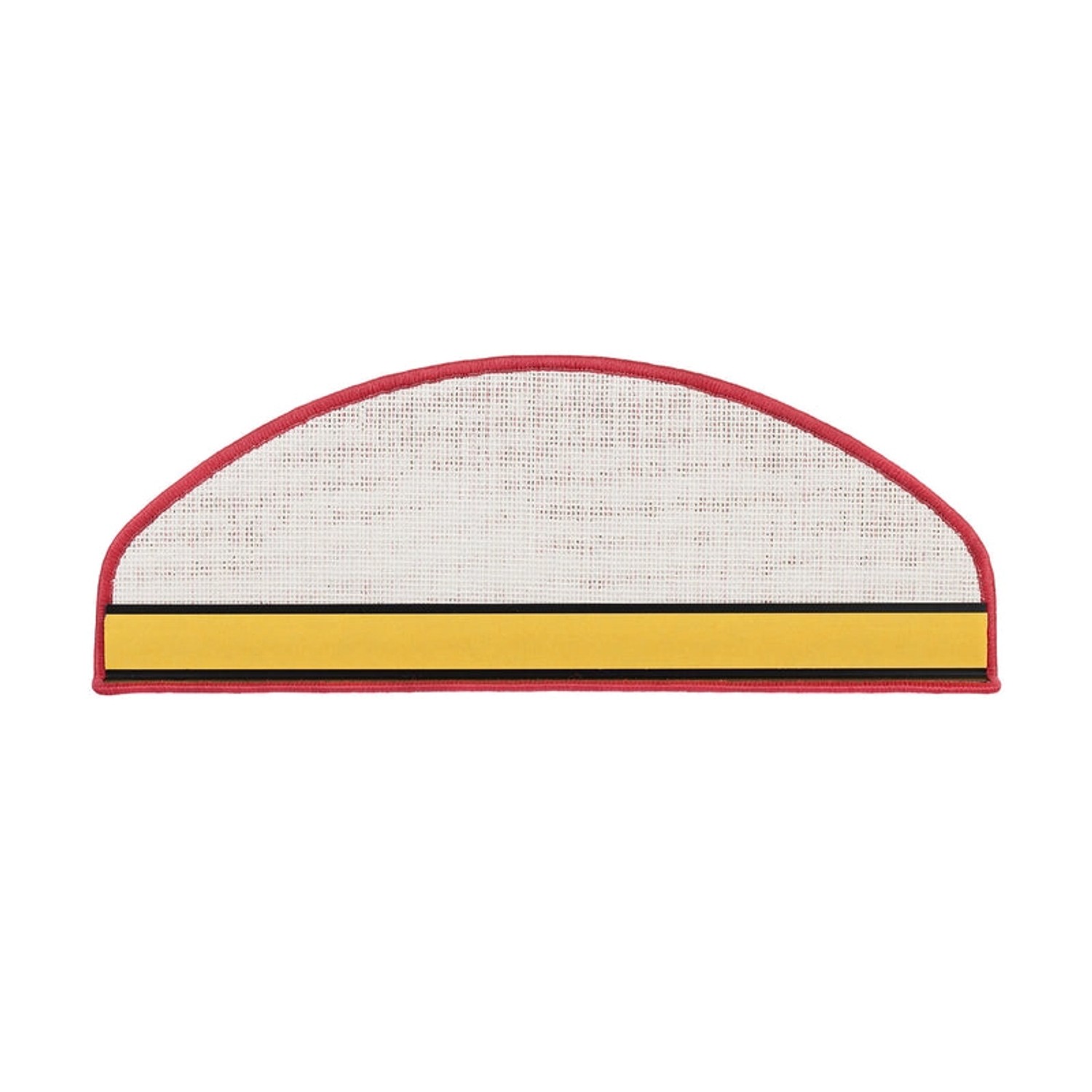 Halbrunde, rosa KARAT Velours Stufenmatte Dynasty, atmungsaktiv, 23,5x65 cm.