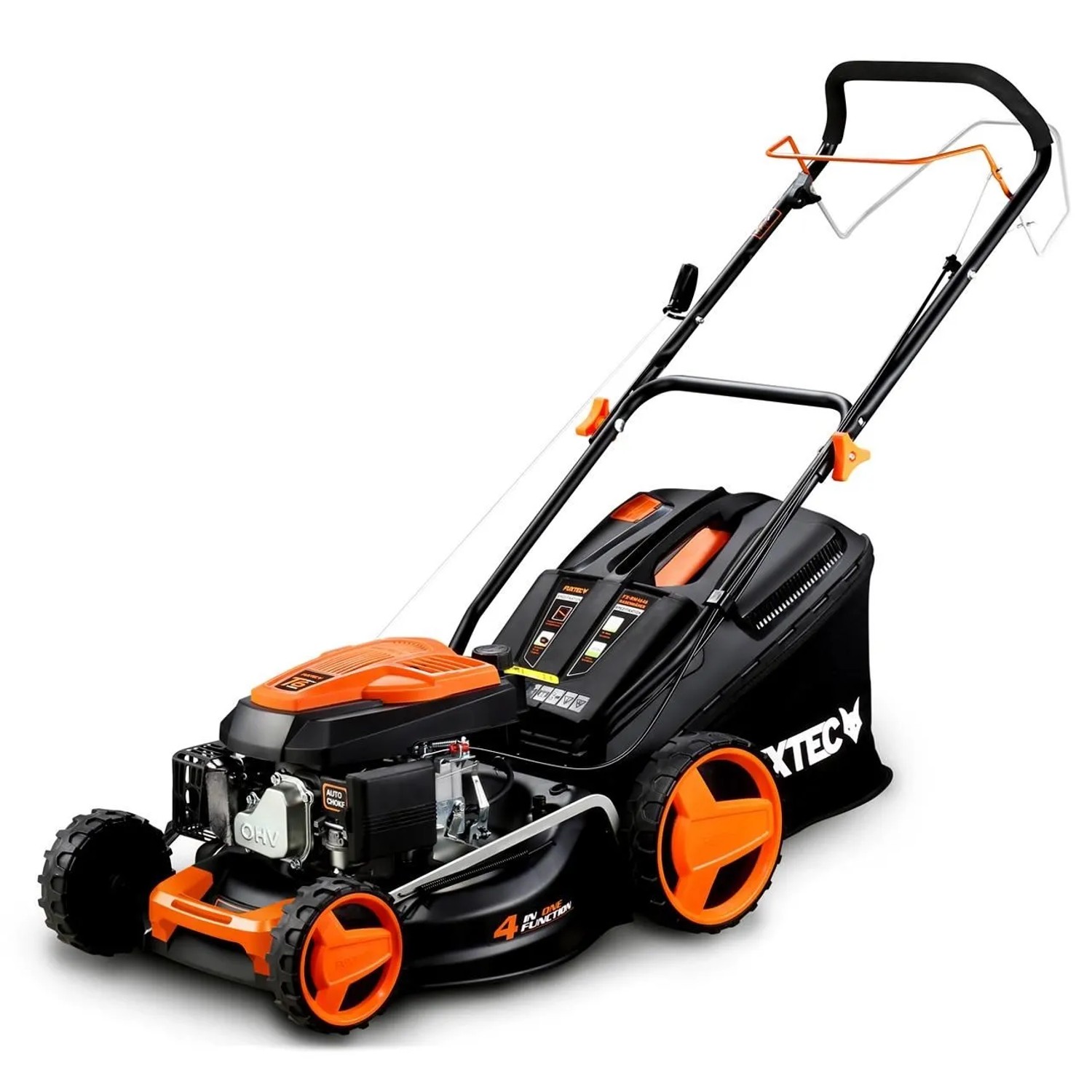 FUXTEC Benzin Rasenmäher RM4646 46 cm Schnittbreite 50 L Fangkorb 3 PS 146 ccm Easy-Clean Funktion