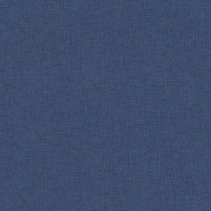 Blaue Vliestapete in Leinenoptik für Wohnraum, Schlafzimmer. Dunkelblaue Wandtapete mit Vinyl Leinenstruktur.