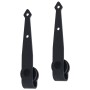 vidaXL Mini Schiebetürbeschlag Set, Carbonstahl, 200 cm, für Schranktüren.