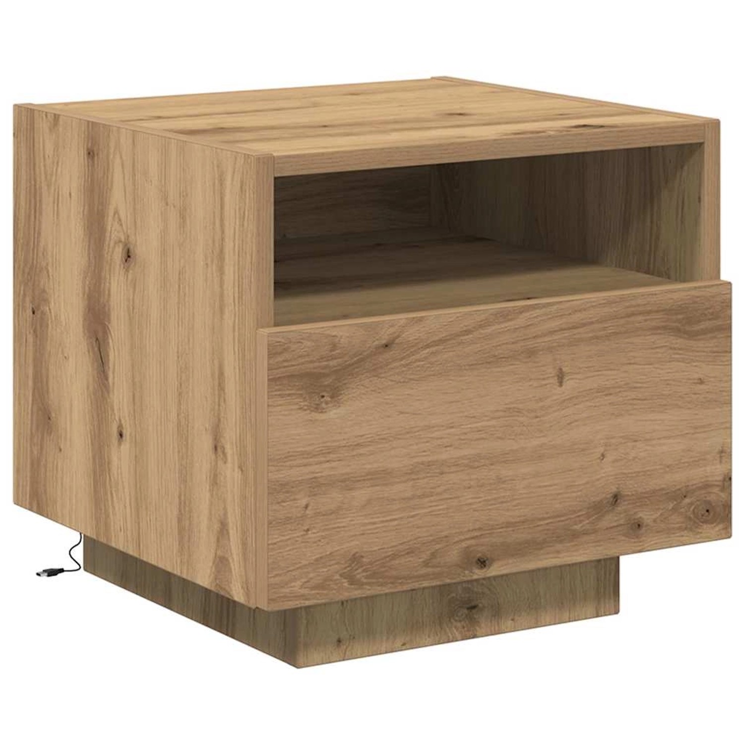 vidaXL Nachttisch Eiche Handwerklich 40 x 39 x 37 cm Holzwerkstoff 863068 günstig online kaufen