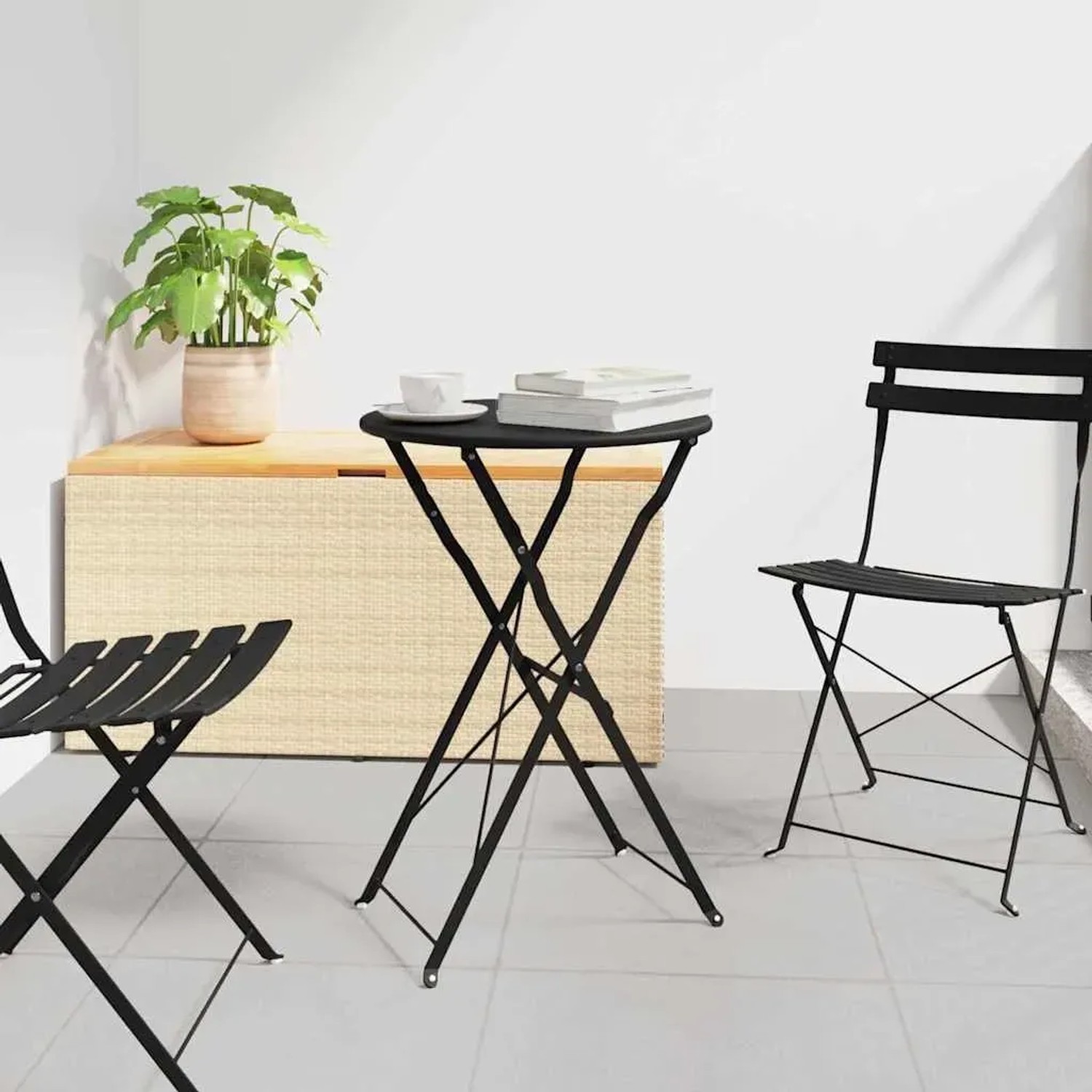 vidaXL Bistrotisch Anthrazit Ø50x71 cm Pulverbeschichteter Stahl 42002966_2