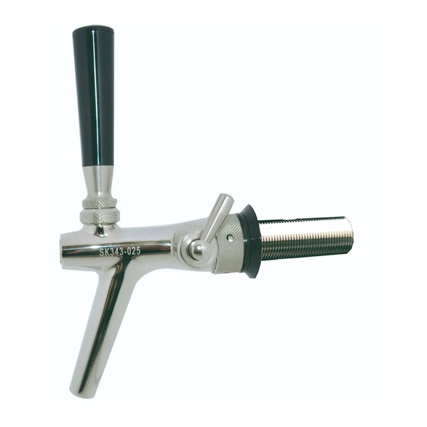 Ich-Zapfe Kompensatorhahn P3500 aus Chromnickelstahl Poliert 35 mm Gewinde