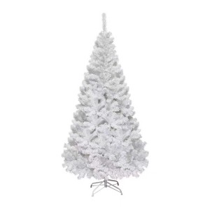 Costway Künstlicher Weihnachtsbaum, 150cm, weiß, mit 350 PVC Nadeln und Ständer.