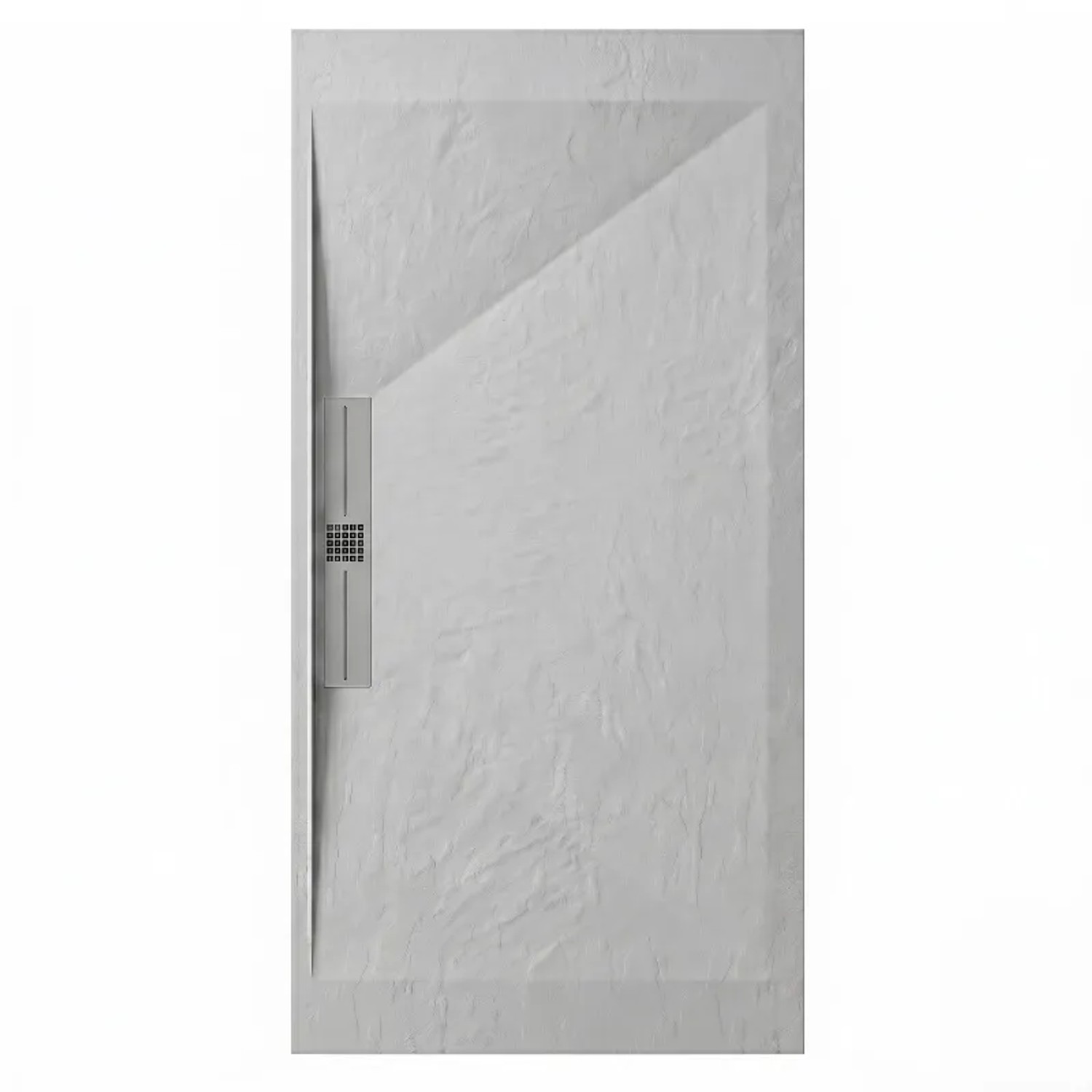 Mirlo Mineralguss Duschwanne Extra Flach Edis  Grau 70x120cm