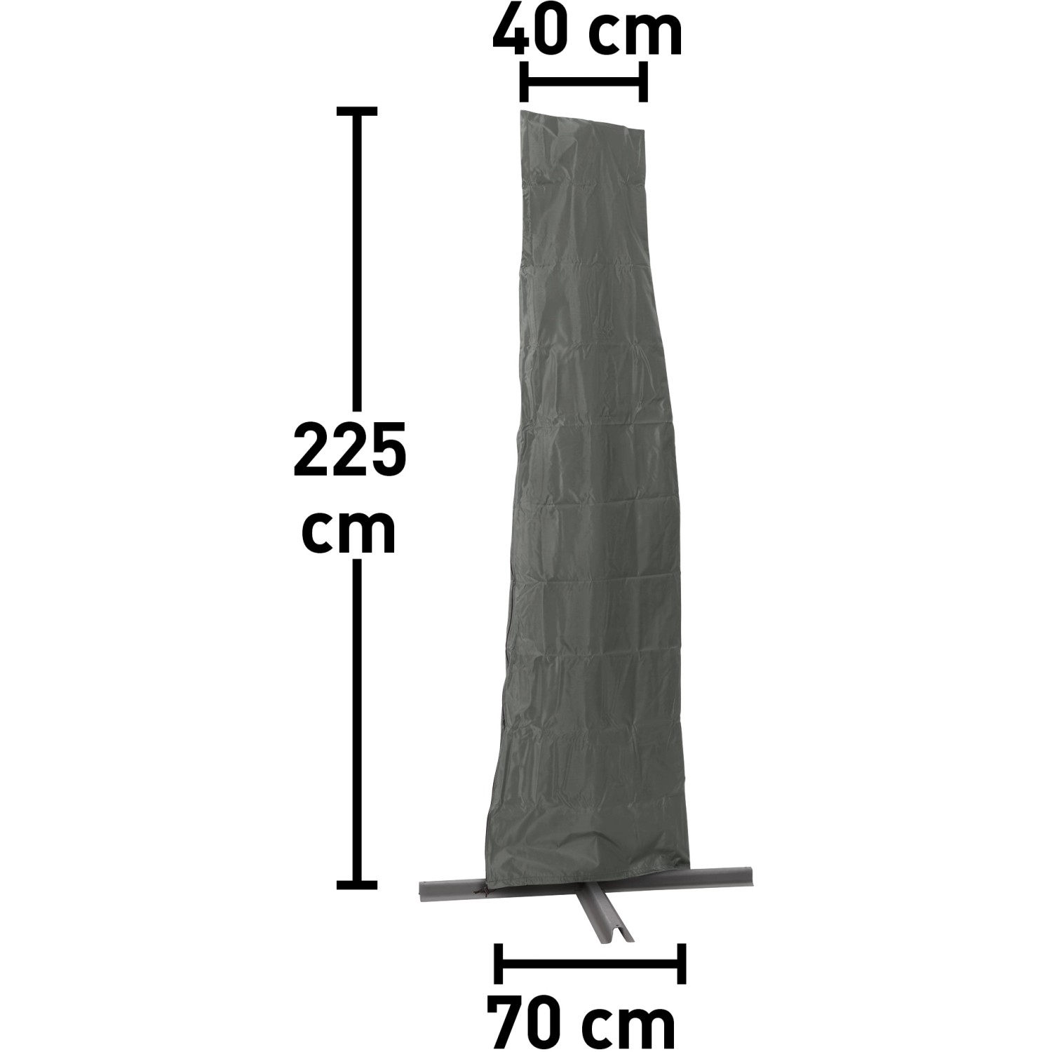 Schutzhülle für Ampelschirm 225 cm x 40 cm x 70 cm kaufen bei OBI