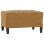 Brauner vidaXL Fußhocker (70x55x41 cm) aus Samt, ideal als Sitzhocker oder Fußablage.