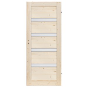 Radex Zimmertür VICO 4S Massivholz Fichte FOG-Glas 985 cm x 198,5 cm DIN R