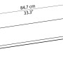 Palram Canopia Regal für Skylight Gerätehaus, Wandregal aus Kunststoff, belastbar bis 30kg.