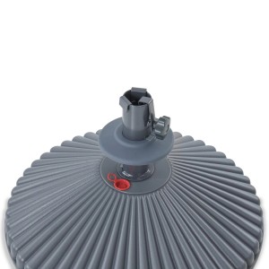 Leco Schirmständer aus Kunststoff, Ø 59cm, anthrazit-schwarz, für Sonnenschirme bis Ø 55mm.