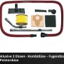 Zubehör für Einhell Akku-Nass-Trockensauger: Düsen, Filter, Schlauch und Saugrohre.