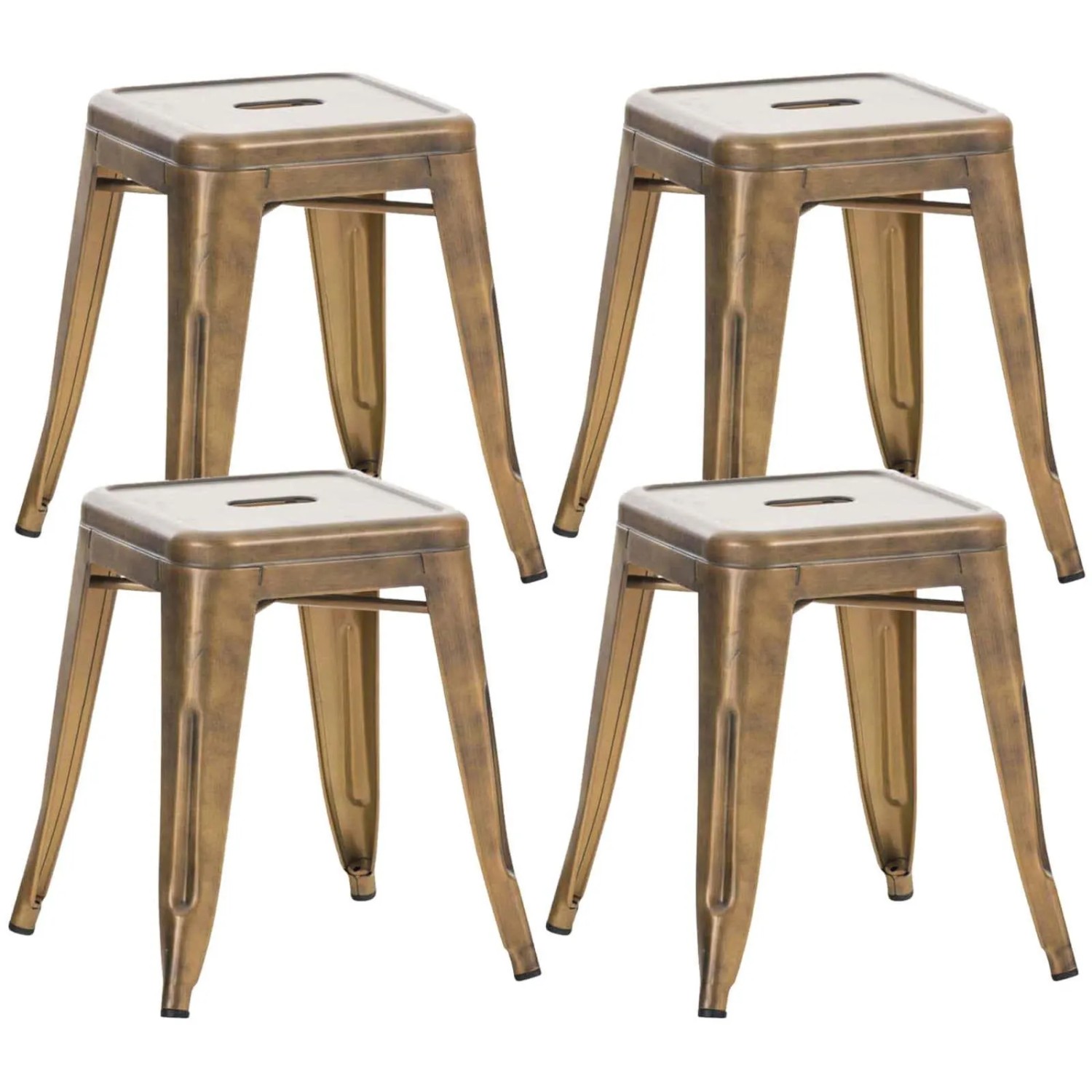 CLP 4er Set Hocker Armin Gold