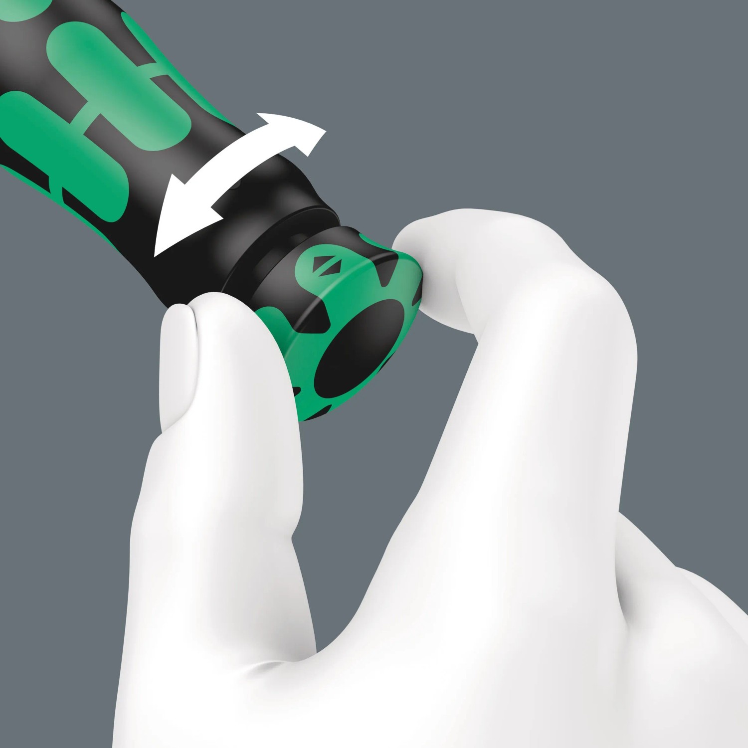 Detailaufnahme: Drehmomentschlüssel Wera Click-Torque A 5, Einstellung des Drehmoments.