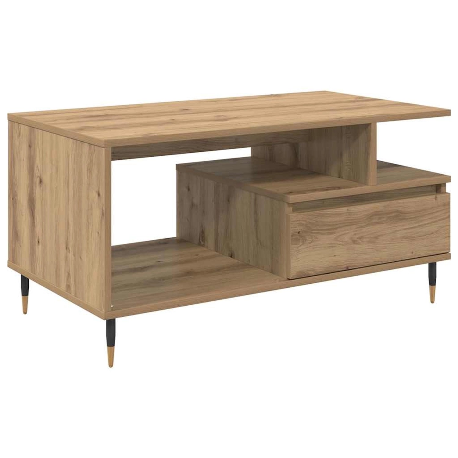 vidaXL Couchtisch Artisan-Eiche 90 x 49 x 45 cm Holzwerkstoff 882706 günstig online kaufen