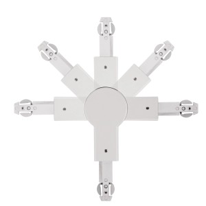 Weißer Paulmann URail Gelenk-Verbinder 230V für flexible Schienensysteme.
