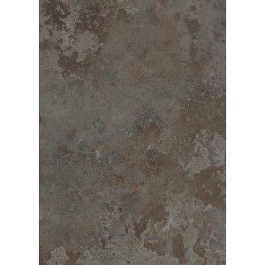Küchenrückwand Kaindl Cortenstahl, Meterware. Detailansicht der Oberfläche in Rostoptik.